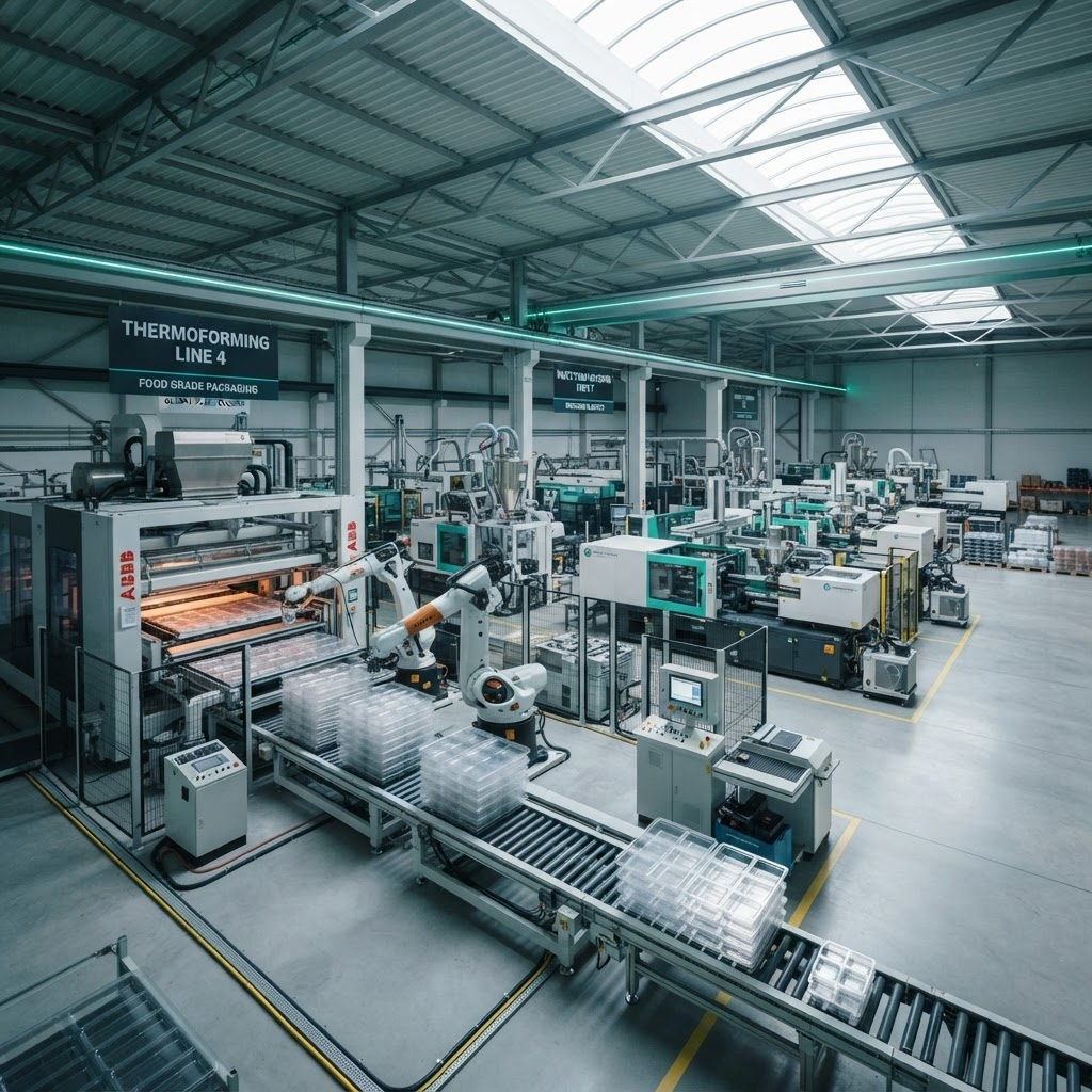 Aegis Polyfoam manufacturing facility with thermoforming machinery